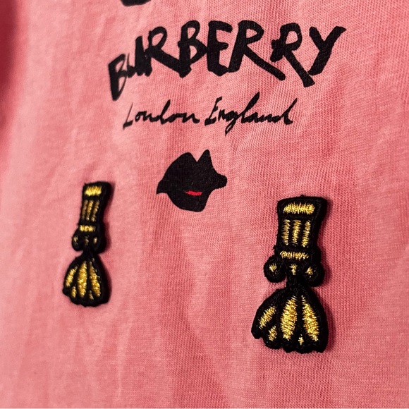 Burberry London England Girl Graphic T Shirt Size 12months - Picture 5 of 8